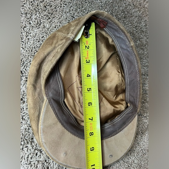 Trav’ler By Country Gentlemen suede driver Cabbie Cap hat brown 7 5/8 A57 - Picture 11 of 11